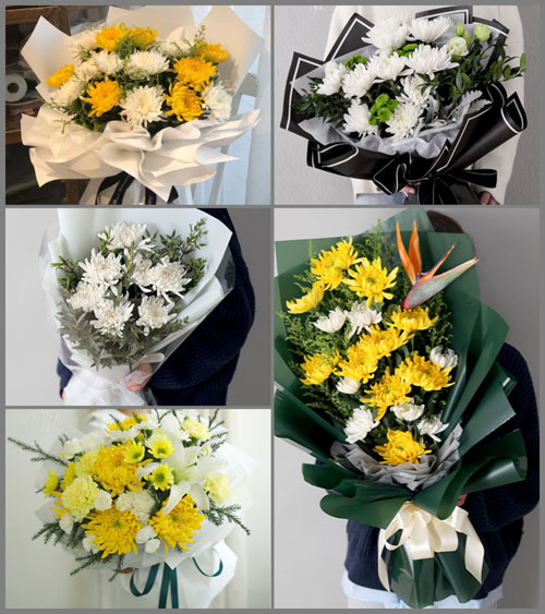 河南南阳卧龙区卧龙岗街道白事花束代送